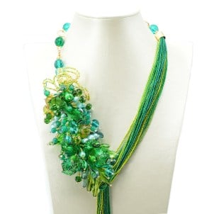 necklace_green_floreal_original_murano_glass_omg13