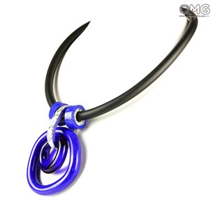 necklace_murano_glass_omg_blue_double_o
