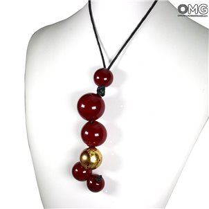 목걸이 Lumina Red-Original Murano Glass