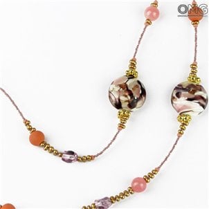 necklace_triple_beeds_pink_murano_glass_2