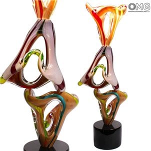 Slimer - Abstract - Murano Glass Skulptur