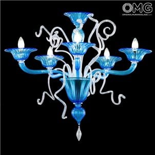 枝形吊燈Carnevale-奢華-原裝穆拉諾玻璃
