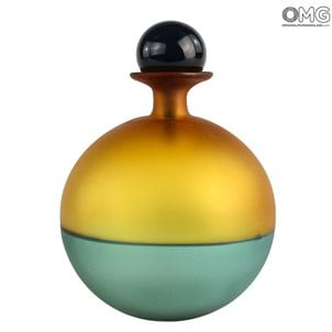 Flasche Orange - geblasen - Original Murano Glass OMG