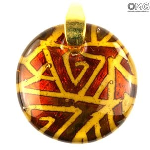 orange_pendant_murano_glass_jewels_1