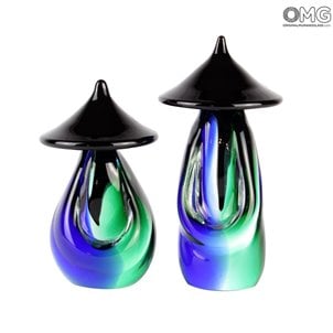 original_murano_glass_gree_and_blue_chinese_couple