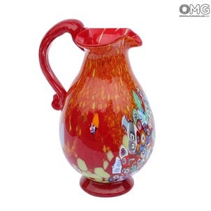 إبريق الربيع الأحمر - زجاج مورانو