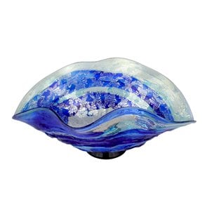 Peça central Sbruffi Deep Ocean Blue - Peça central de vidro de Murano