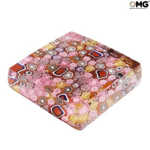 문진 폼페이 - 판타지 핑크 - 오리지널 Murano Glass - omg