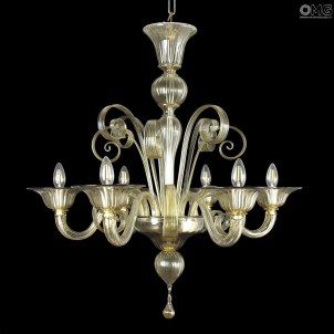 пастораль_light_amber_omg_venetian_chandelier_murano