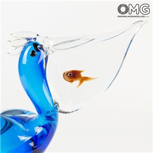 鵜鶘_with_fish_original_murano_glass_8