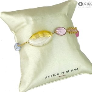 Bracelet Rose - Collection Antica Murrina - Verre de Murano Original Bracelet Rose - Collection Antica Murrina - Verre de Murano Original