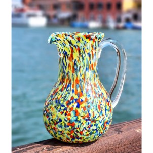Pitcher Polychrome - Stains of Venice - Original Murano Glass OMG