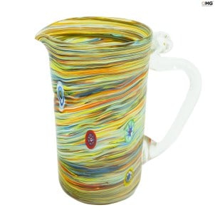 Pitcher  multicolor - murrine - Original Murano Glass OMG