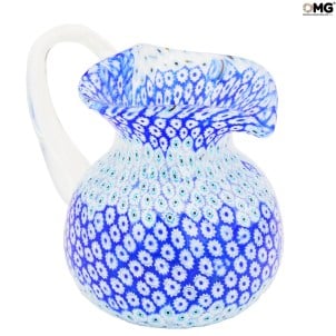 Millefiori 投手 - 藍色 - Original Murano Glass OMG