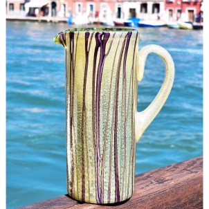 Caraffa Policroma - Ocean - Vetro di Murano Originale OMG