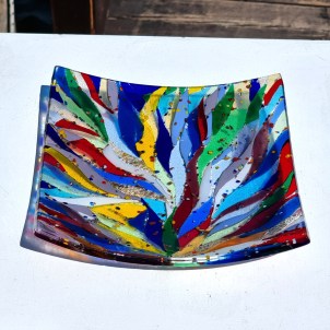 Plate Nuance - Multicolor - Original Murano Glass OMG