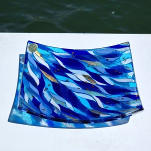 Plate Nuance - Light Blue - Original Murano Glass OMG