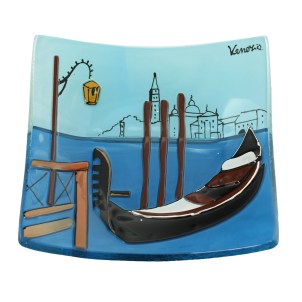 plate_venice_gondola_view_tribute_glass_artistic_original_murano_glass