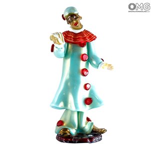 Escultura Pierrot - Walter Furlan - Cristal de Murano original