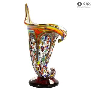 キャラパンクスタイル-花瓶-ムラノグラスミルフィオリ