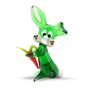 rabbit_green_glass_miniature_original_murano_glass