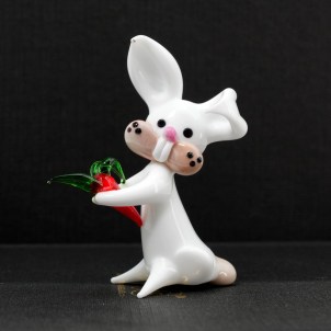 rabbit_white_glass_miniature_original_murano_glass