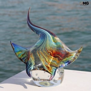 ray_fish_skate_batoidea_sculpture_chalcedony_original_ Murano_glass_omg_venetian