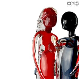 red_and_black_murano_glass_조각_4