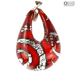 red_and_silver_drop_pendant_murano_glass_jewels_1
