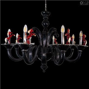 Chandelier Horses - 8 lights - Murano Glass Chandelier Horses - 8 lights - Murano Glass