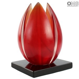 Lotusblume - original Murano Glass Skulptur