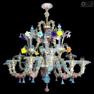 Lámpara de araña veneciana Magnolia - Colección de lujo - 15 luces