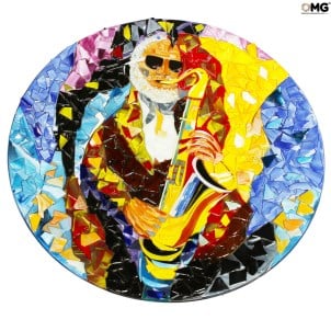  Sonny Rollins centerpiece - Tribute - original murano glass omg