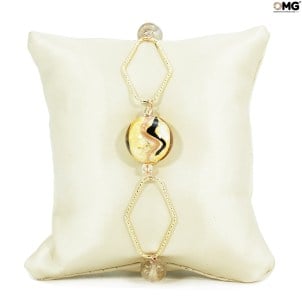 Armband Roma - mit Gold - Original Muranoglas OMG