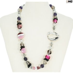 roma_jewellery_pink_neklace_original_ Murano_glass_omg