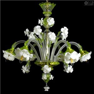 rosetto_chandelier_green_white_murano_glass_1