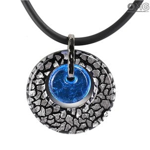 round_pendant_double_blue_and_silver_murano_glass_1