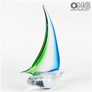 Segelboot_cyan_und_grün_original_murano_glass_2