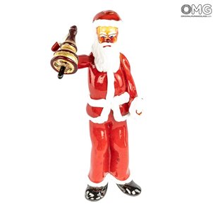 Papá Noel - Escultura de cristal de Murano - Pino Signoretto
