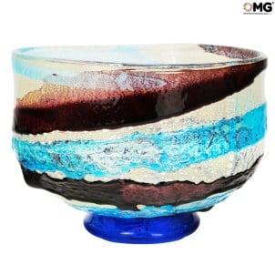 Bol de centre de table Ocean Sbruffi - verre de Murano original omg