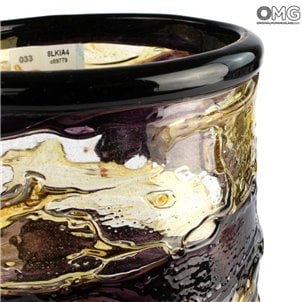 sbruffy_style_vase_ yellow_black_ Murano_glass_2