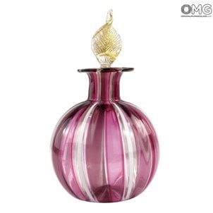 Frasco de perfume - Violet Canes - Original Murano Glass