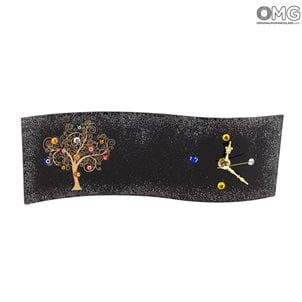 scontornata_table_clock_stripe_murano_glass