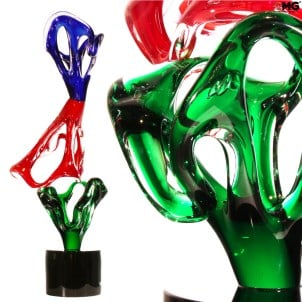 sculpture - slimer Abstract - Original Murano Glass OMG