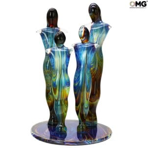 彫刻_chalcedony_family_venetian_original_murano_glass_omg_italy