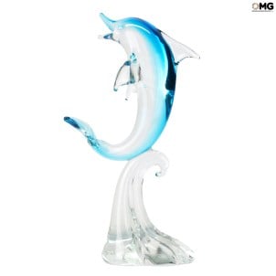 Фигурка дельфина - муранское стекло Original