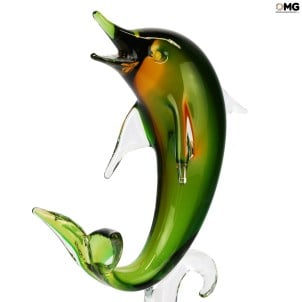雕塑_green_dolphin_original_murano_glass_omg_venetian1
