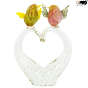 sculpture_green_yellow_heart_original_murano_glass_omg