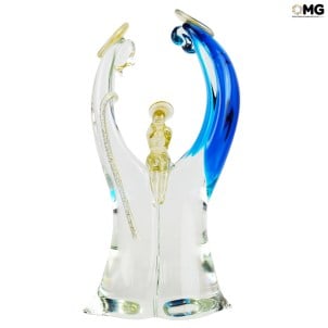 聖誕耶穌誕生場景 - 帶金色 24 K - Original Murano Glass OMG