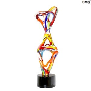 여러 가지 빛깔의 조각 - 더 얇아진 추상 - Murano Glass Sculpture